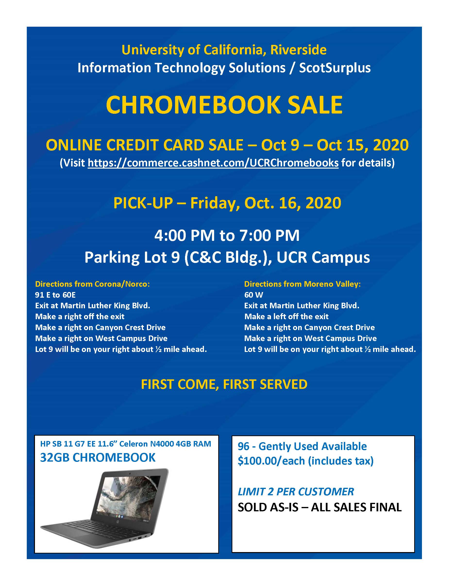 Chromebook Sale #2 Flyer 2020