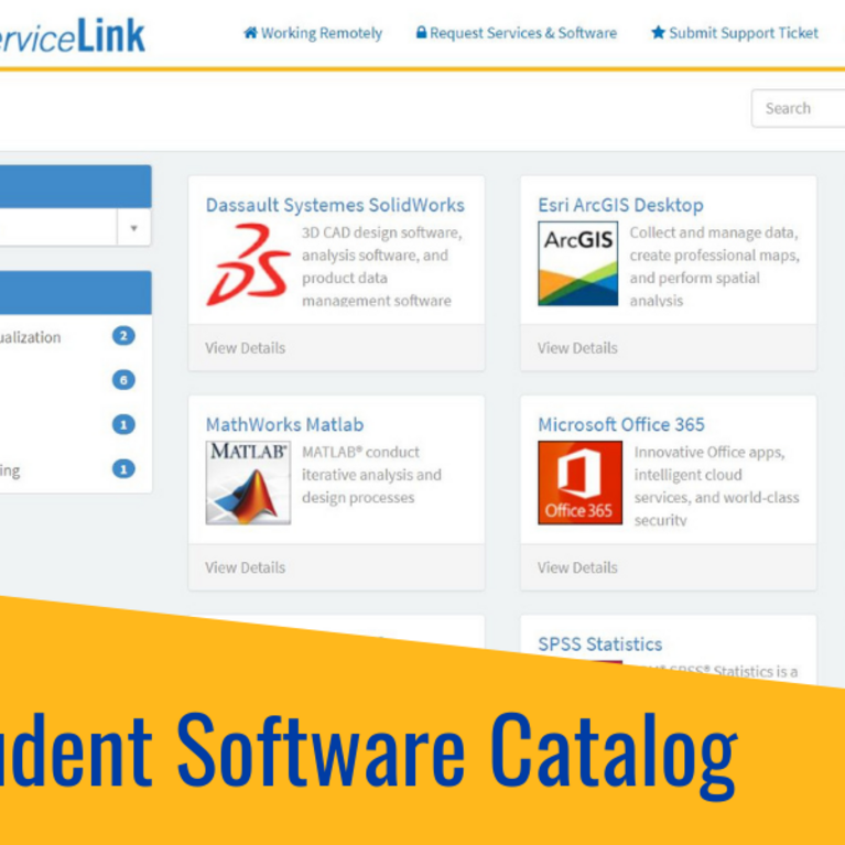 Student Software Catalog