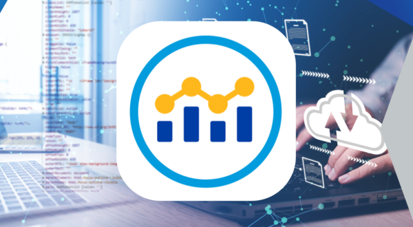 data symbols atop a bar graph