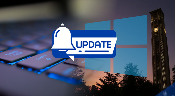 Decorative. Bell icon with banner text "Update."