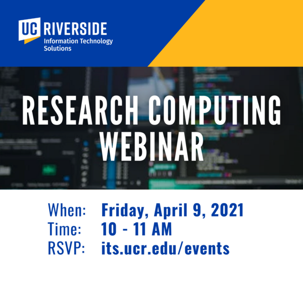 Research Computing Webinar Image