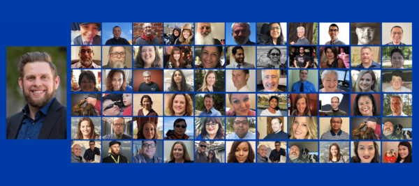 montage collage of many ITS employees