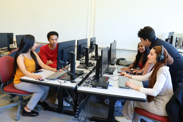 Students in the computer lab