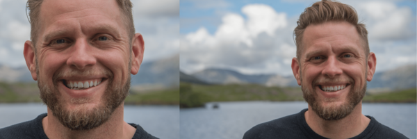 UCR CIO, Matt Gunkel, smiles in front of a lake