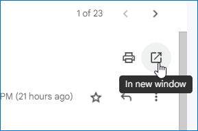 Image of Gmail in new window icon
